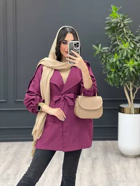 مانتو آستین کش ژیله دار