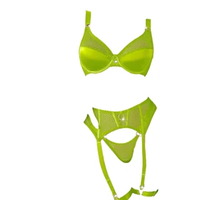 ست زنبوری رنگ سبز فسفری برند الیزا کد 9035