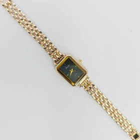 ساعت مچی زنانه باوک Baoke نگین‌دار با موتور کوارتز (بند طلایی صفحه سبز)