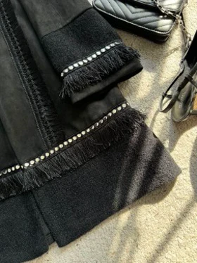 مانتو مزونی مشکی مهشید