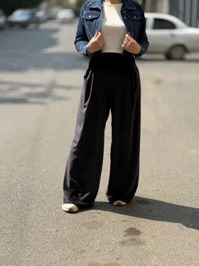 شلوار فول بگ مخمل