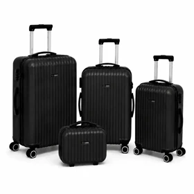 چمدان فوروارد کد FORWARD - FCLT818 PLUS مجموعه 4 عددی پلاس (مشکی)