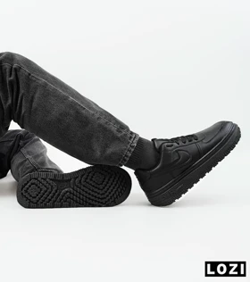 کفش کتانی مردانه و زنانه مشکی نایک NIKE AIR FORCE مدل 2093