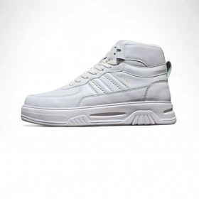 کفش آدیداس ساق‌دار چرمی سفید