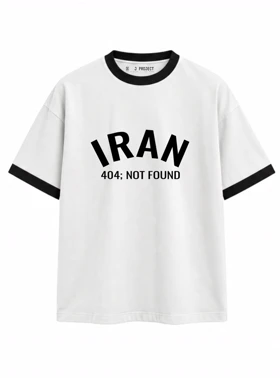 تیشرت رگولار J PROJECT طرح IRAN سفید
