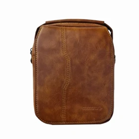 کیف رودوشی چرمی گوگانا مدل GOOGANA - GOOG424 (عسلی)