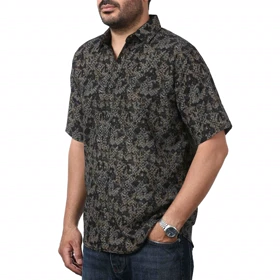 پیراهن آستین کوتاه طرح دار مردانه مدل 6112113