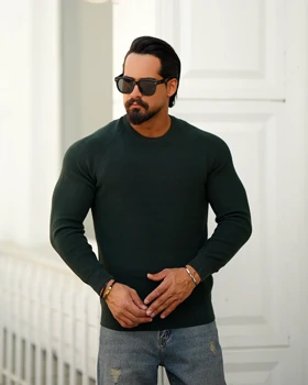 بافت یقه گرد مردانه