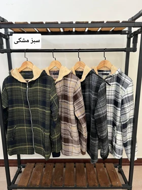 سویشرت چهارخانه کلاهدار 6104