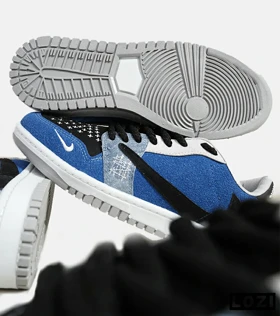 کفش کتانی مردانه آبی مشکی نایک NIKE travis scott
