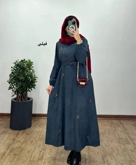 پیراهن مانتویی گلدوزی مهیاس 1