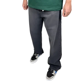 شلوار جین فول بگ مردانه رنگ مشکی مدل آزاد