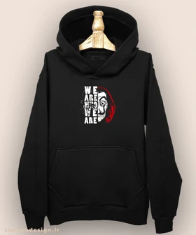 هودی مردانه و زنانه طرح خانه کاغذی کد 932