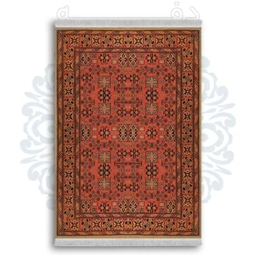 فرشینه از جنس پارچه هازان مخمل ترک طرح گلیم برند دفه کد DDGG 69