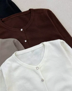 کاردیگان بافت جلو دکمه 4 رنگ کد 5521