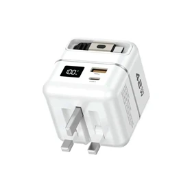 آداپتور و پاوربانک گرین لاین مدل GS-450 ظرفیت 45 وات (سفید)
