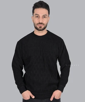 پلیور مردانه پارچه ژاکارد 7032