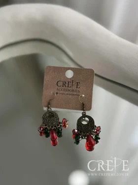 گوشواره برنزی دانه انار آویز