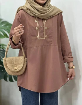 تونیک مانتویی گلدوزی فریناز 4