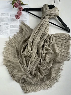 شال کنفی لمه چهارخونه وارداتی 4443