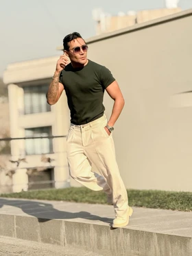 تیشرت فیت شرت سبز لجنی