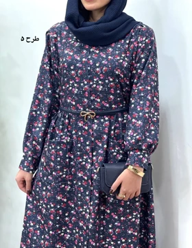 پیراهن مانتویی پاییزه طرحدار آیسو سانیا 1