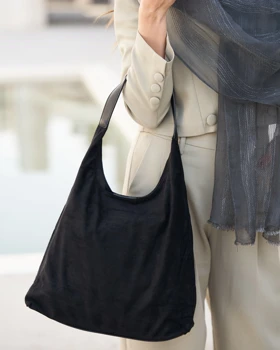 کیف جیر بند چرمی هوبو 50142 (مشکی)