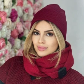 کلاه بافت ساده