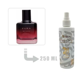 بادی اسپلش زارا رد وانیلا مردانه و زنانه 250 میل Zara Red Vanilla 250ml