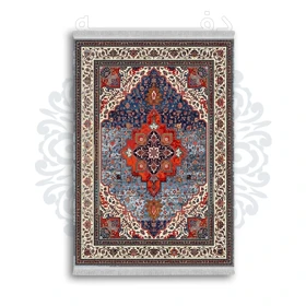 *جدید* فرشینه از جنس پارچه شانل مخمل ترک طرح فانتزی برند دفه کد 824