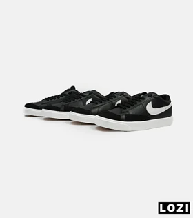 کفش نایک مردانه و زنانه مشکی سفید Nike Blazer Low 77