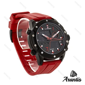 ساعت مچی اورجینال نیوی فورس NF9221 دوزمانه قرمز  m-10051