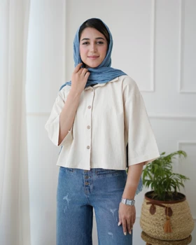شومیز یقه ب ب پانیذ