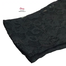 دستکش زنانه گیپور مشکی (مجلسی و روزمره)