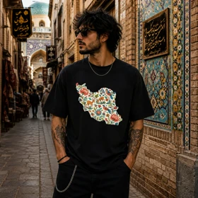 تیشرت طرح ایران کد 07
