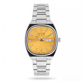 ساعت مچی مردانه کرست بند استیل نقره ای کد Crest 6389/2