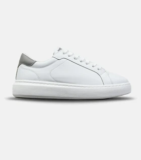 کفش کتانی کژوال مردانه و زنانه سفید BERSHKA مدل 8943
