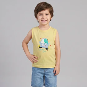 تاپ پسرانه طرح Happy Car کد 1943
