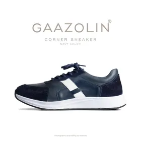 کتانی زنانه کرنر گازولین سرمه‌ای - GAAZOLIN Corner Sneakers Navy