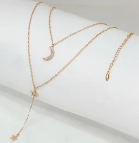 گردنبند ماه شب تارم ژوپینگ طرح آیماه هدیه ولنتاینی ارسال رایگان