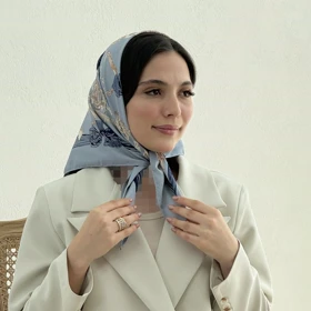 مینی اسکارف زنانه طرح زنجیری | آی بولک