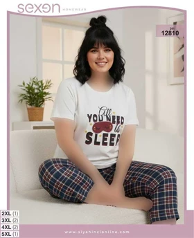 تیشرت شلوارک بیگ سایز sexen کد 12810