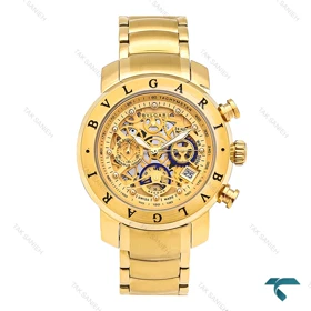 ساعت بولگاری زنانه سه موتوره تمام طلایی Bvlgari-6093-L
