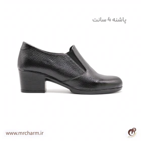 کفش پاشنه‌دار تمام چرم زنانه mrc2118-05