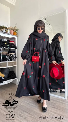 مانتو پیراهنی گلدوزی