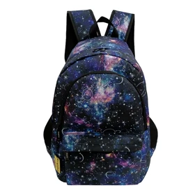 کیف مدرسه دخترانه مدل کهکشانی زحل saturn با جامدادی (برند رسپینا)