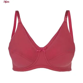 سوتین شیردهی لاکرا لین مدل بدون فنر سرخابی کد 4680-509