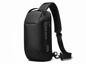 کیف کراس بادی مردانه بنج اصل BANGE BG-22085 رمز دار با پورت USB