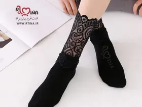 جوراب ساق‌دار طرح گیپوری