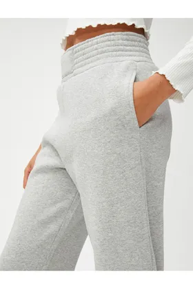 جیب کمر بلند شلوار Jogger با جزئیات 4WAL40004IK